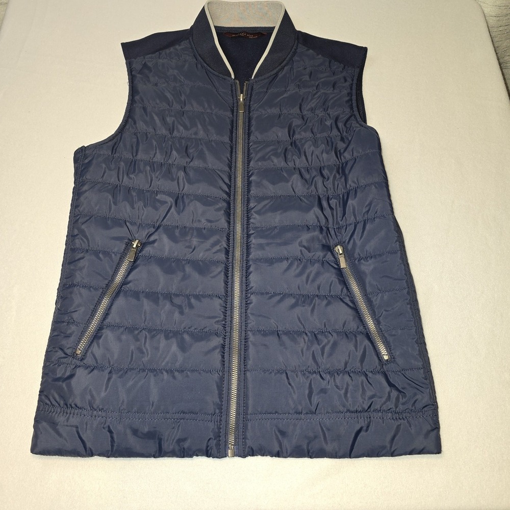Men's Zara Water Repellent Lightweight Padded Vest, Navy Blue, Size Large